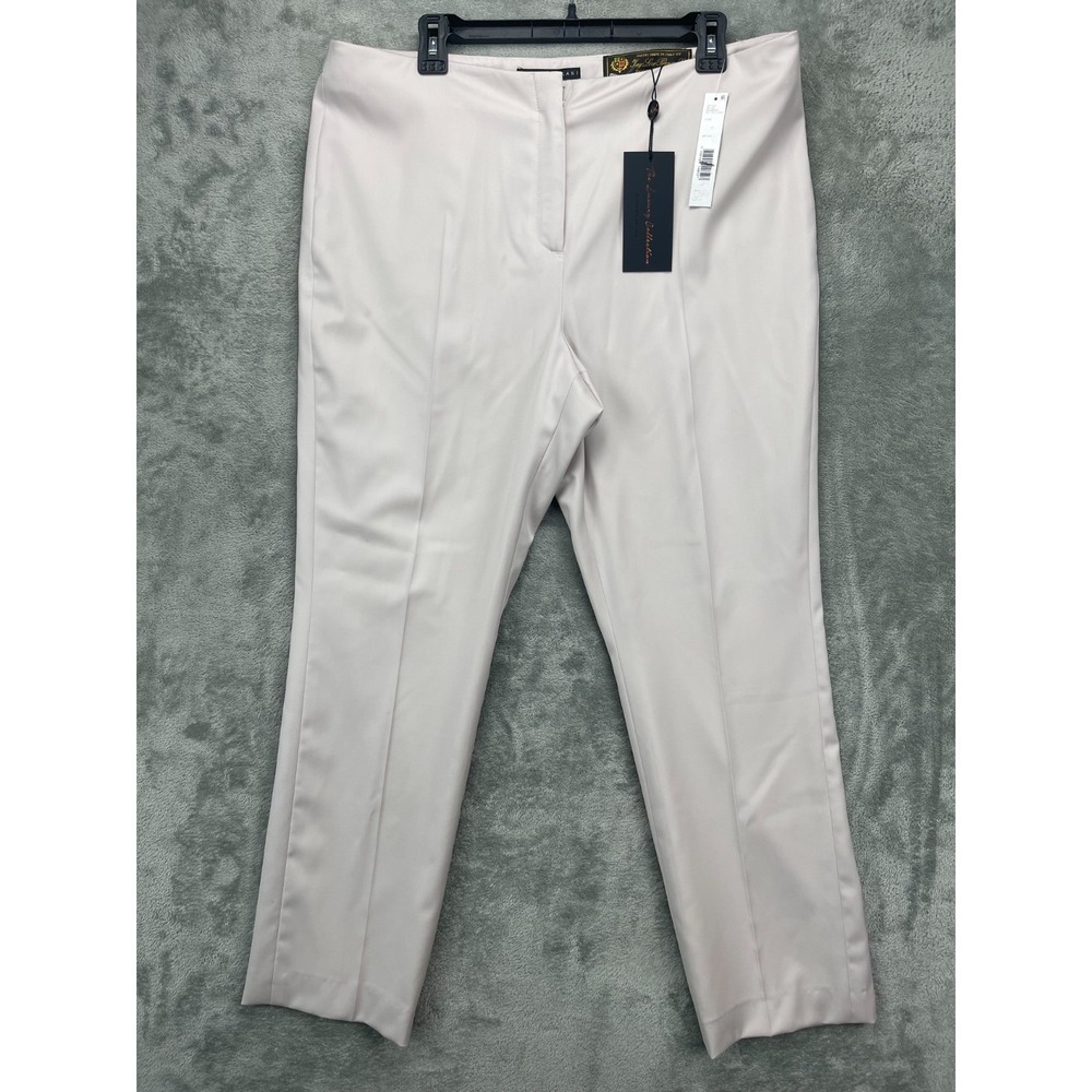 NWT Antonio Melani Luxury‎ Collection Theo Loro Piana Pants 14 Stone Wool